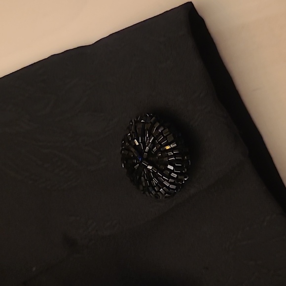 LIKE NEW VTG 1980s Unbranded Floral Beaded and Broquet Eveningwear Blazer - Picture 11 of 13